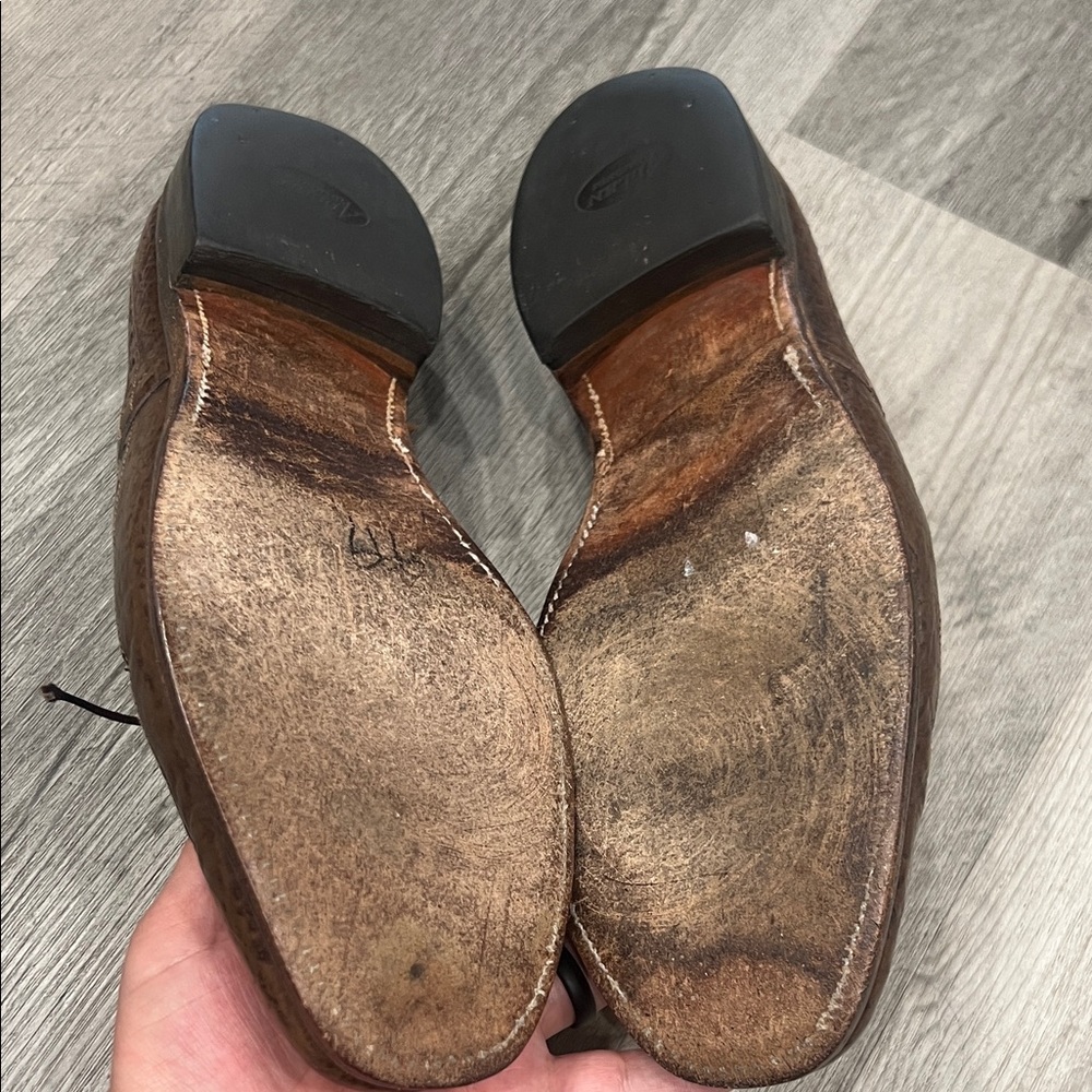 Classic 70’s Shark Leather Men's Dress Shoes - Picture 7 of 8
